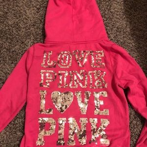 Pink jacket sequins